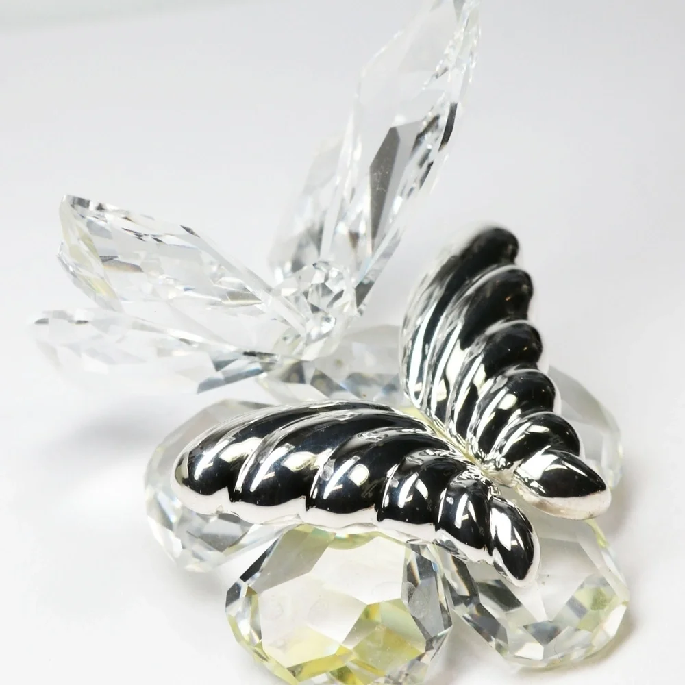 STERLING SILVER BUTTERFLY WING EARRINGS